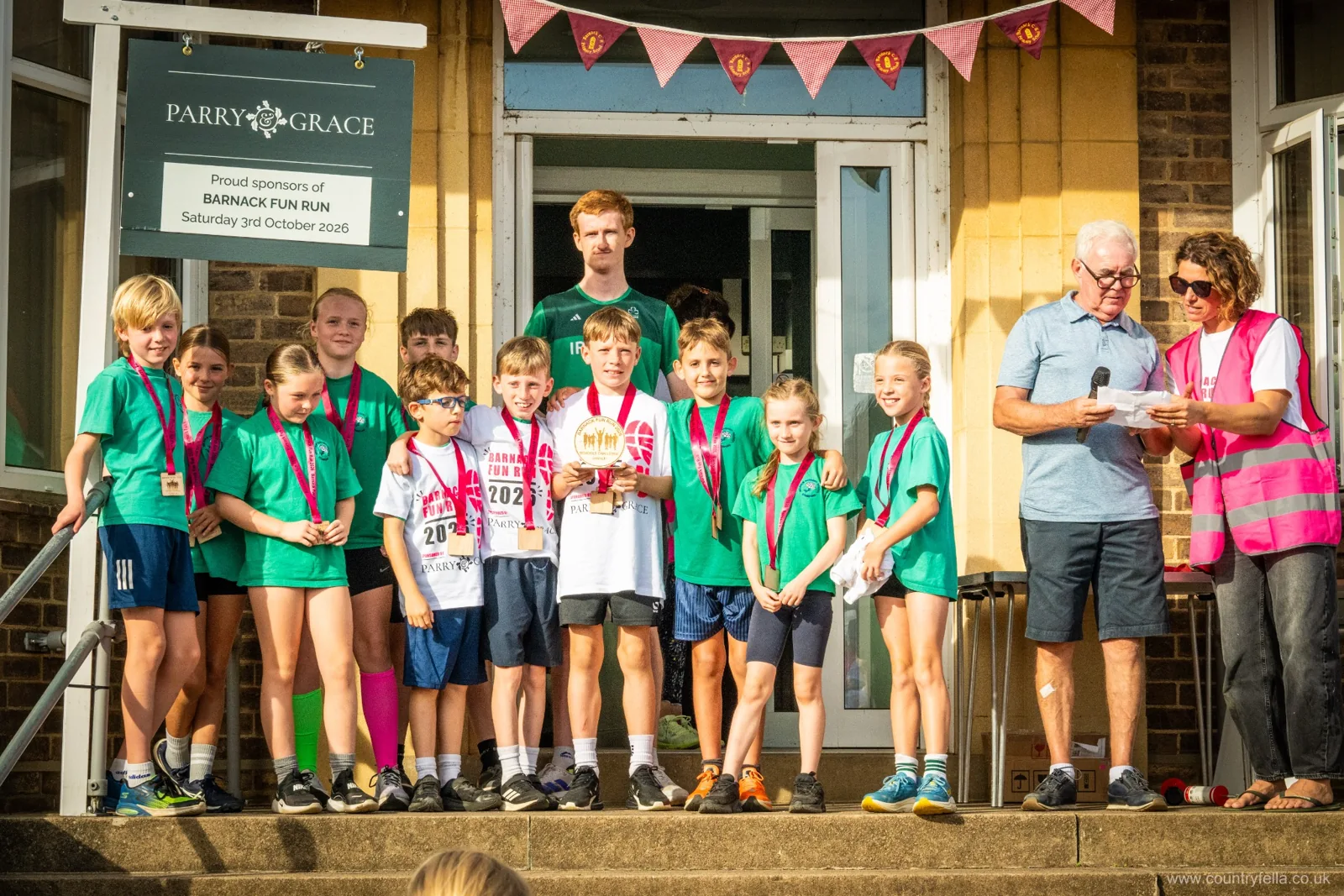 Barnack Fun Run — sponsorship coordination, organiser liaison and sponsor-board design.